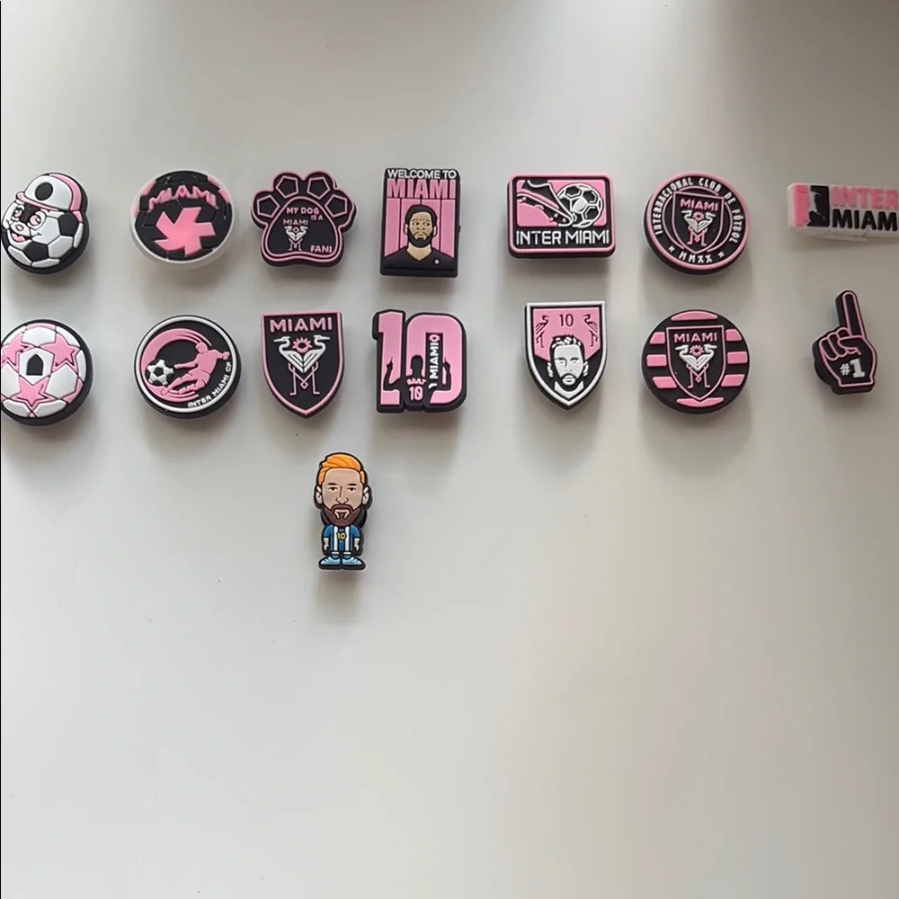 Inter Miami Themed Shoe Charms